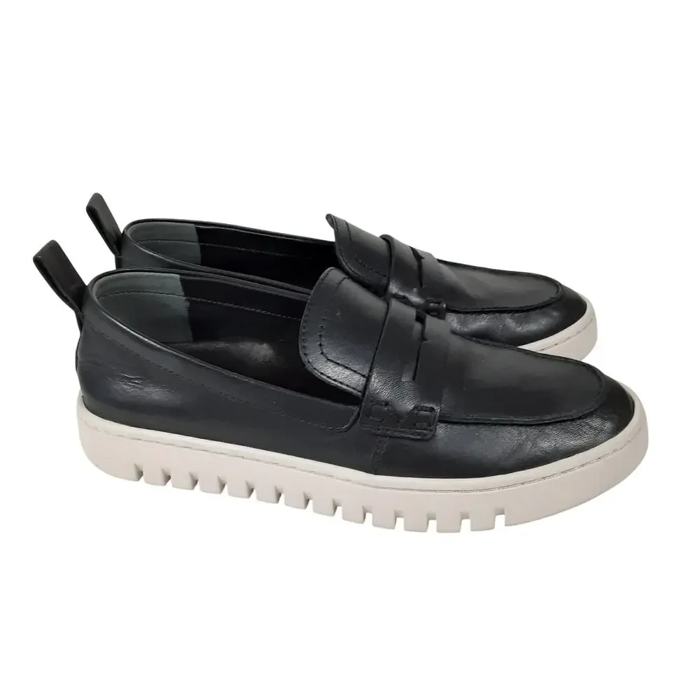 Vionic Uptown Loafers Black Womens 6 Chunky Penny Loafers Whimsygoth Academia